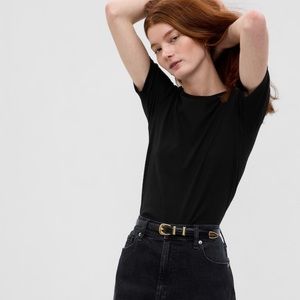 GAP Modern Crewneck T-Shirt Black